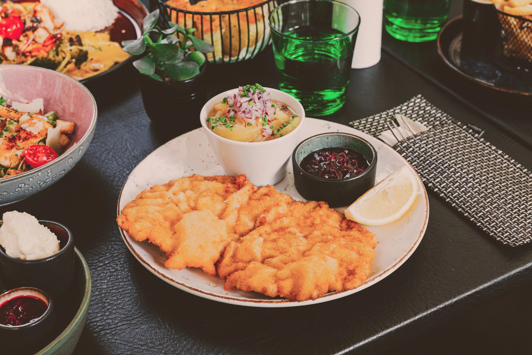 Wiener Schnitzel im Restaurant Führich
